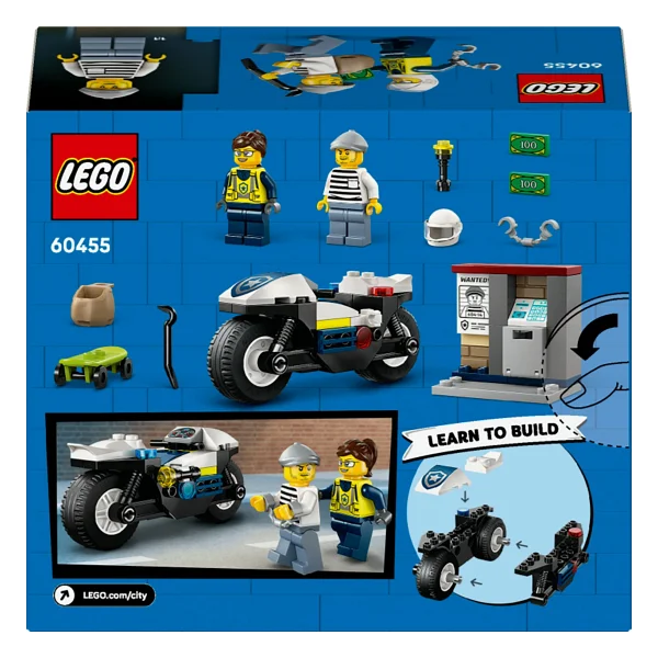 Lego 60455 City Polis Motosikleti Takibi - Görsel 4
