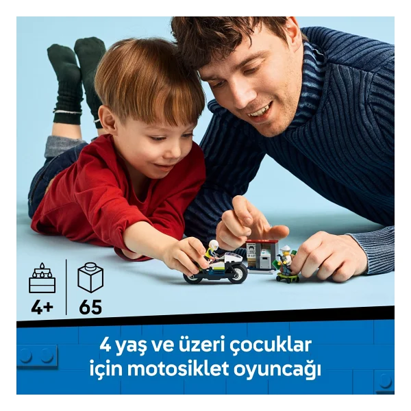 Lego 60455 City Polis Motosikleti Takibi - Görsel 5