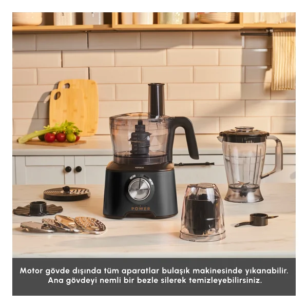 Karaca Mastermaid Power Multifunctional 10in1 Black 2000 W Gıda Hazırlama Seti - Görsel 2