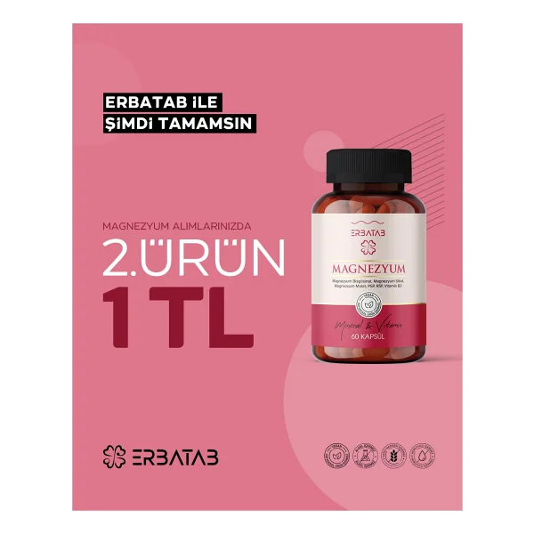 Erbatab Magnezyum 60 Kapsül - Görsel 10