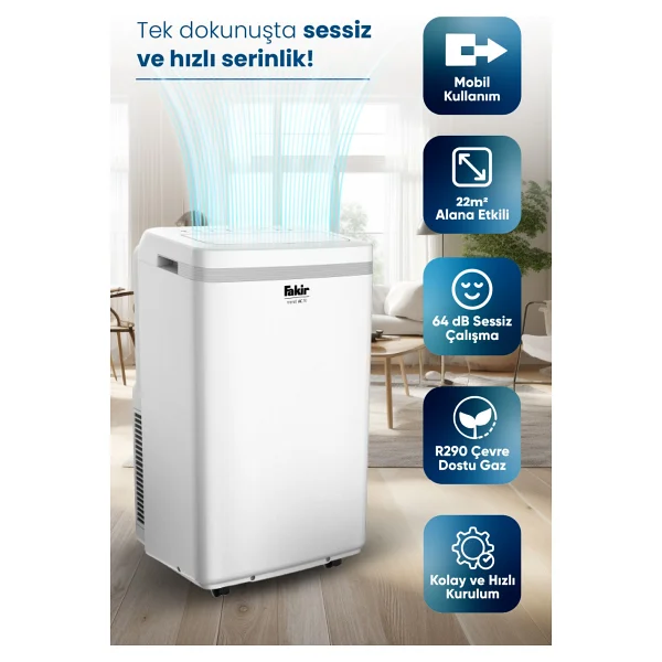 Fakir Trend Ac 70 A 7000 Btu Mobil Klima - Görsel 7
