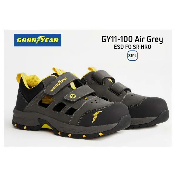 Goodyear Air Grey S1pl Esd Hro Brn Sandalet Fiberglas Burun İş Güvenliği Ayakkabısı - Görsel 8