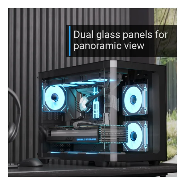 Aerocool P300c Argb Fanlı Micro Atx Oyuncu Kasası - Görsel 2