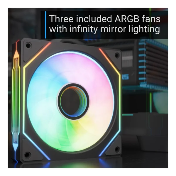 Aerocool P300c Argb Fanlı Micro Atx Oyuncu Kasası - Görsel 3