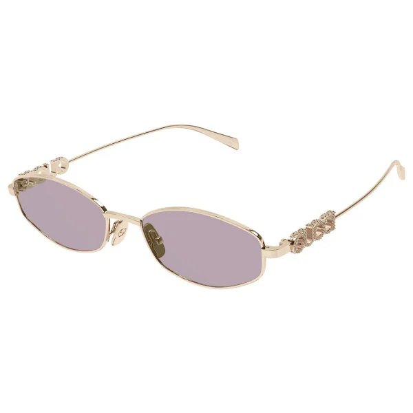 Gucci GG 1802S 003 55 Kadın Geometrik Rose Gold Metal Güneş Gözlüğü - Görsel 2