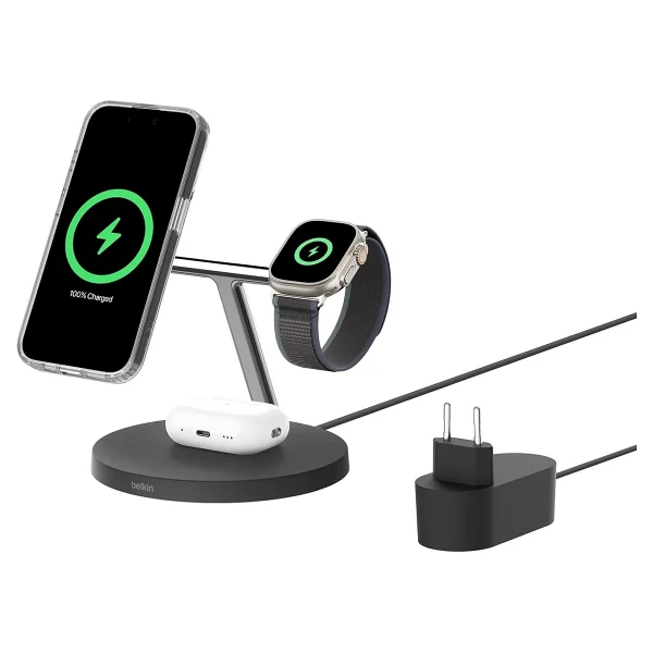 Belkin Boostcharge Pro Wız032 3in1 Kablosuz Hızlı Şarj Aleti - Görsel 3