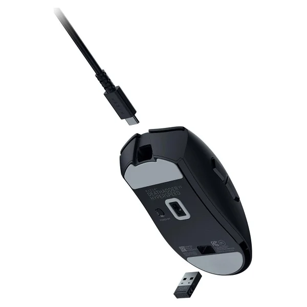 Razer Deathadder V3 Hyperspeed Rz01-05140100-R3g1 Şarjlı Ergonomik Optik Kablolu/Kablosuz Oyuncu Mouse - Görsel 4