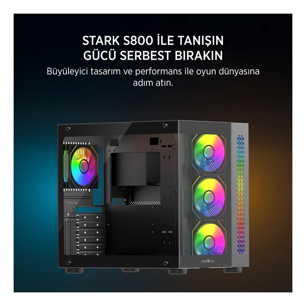 James Donkey Stark S800 Argb Fanlı 750 W Atx Oyuncu Kasası - Görsel 7
