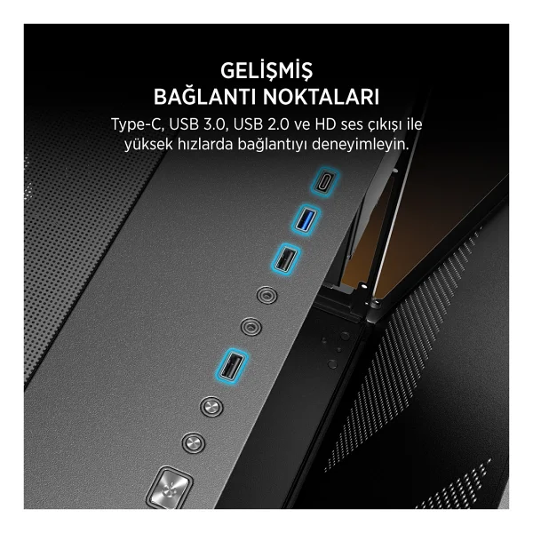 James Donkey Stark S800 Argb Fanlı 750 W Atx Oyuncu Kasası - Görsel 9