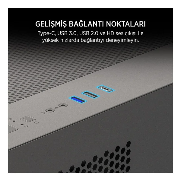 James Donkey Stark S700 Argb Fanlı 750 W Micro Atx Oyuncu Kasası - Görsel 3