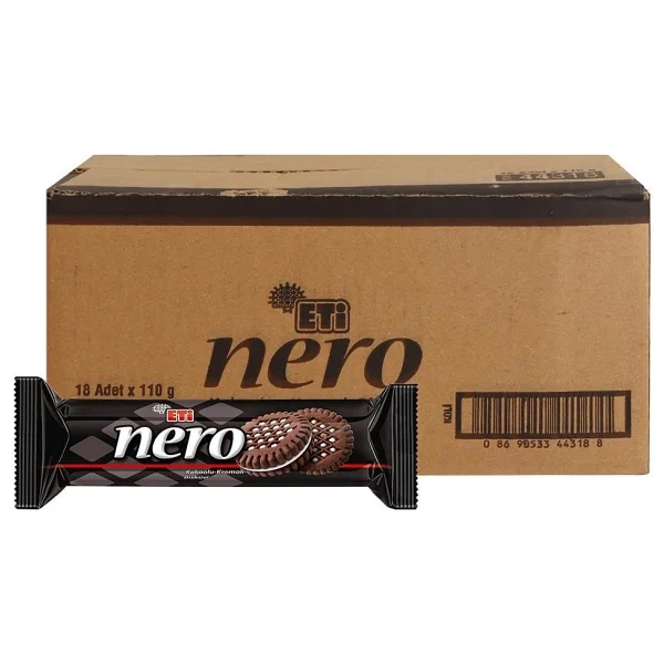 Eti Nero Kakaolu Kremalı Bisküvi 18x110 Gr - Görsel 7