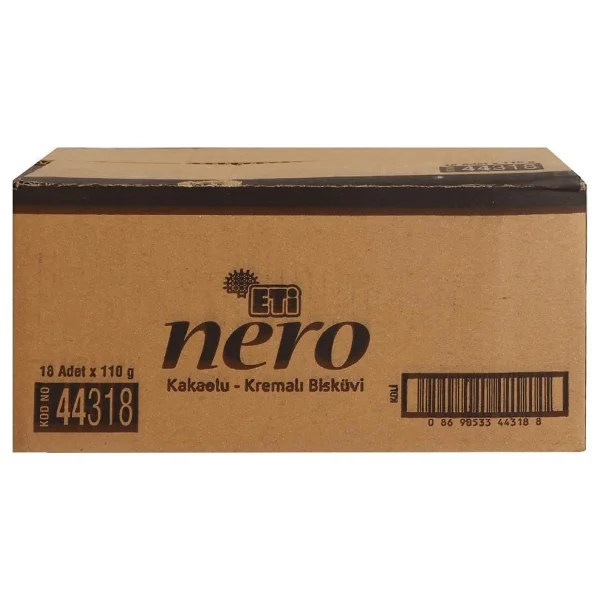 Eti Nero Kakaolu Kremalı Bisküvi 18x110 Gr - Görsel 3