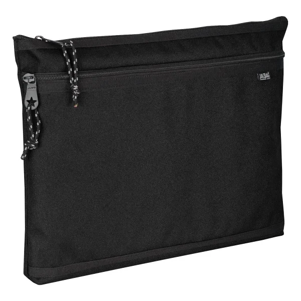 Jacbag Siyah Kadın/Erkek A4 Zip Folder İki Bölmeli Dosya Ve Evrak Çantası - Görsel 5