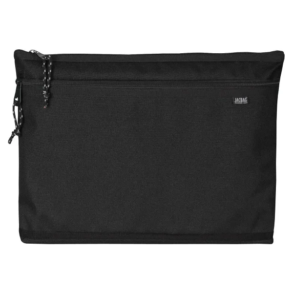 Jacbag Siyah Kadın/Erkek A4 Zip Folder İki Bölmeli Dosya Ve Evrak Çantası - Görsel 4