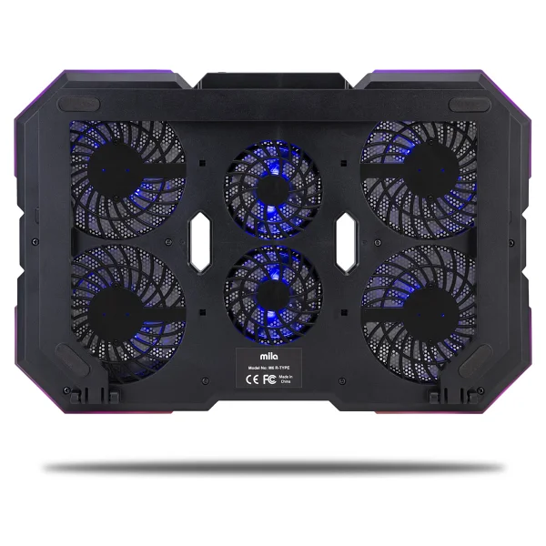 Classone Mila M6 R-Type RGB 6 Fanlı 17" Laptop Soğutucu - Görsel 9
