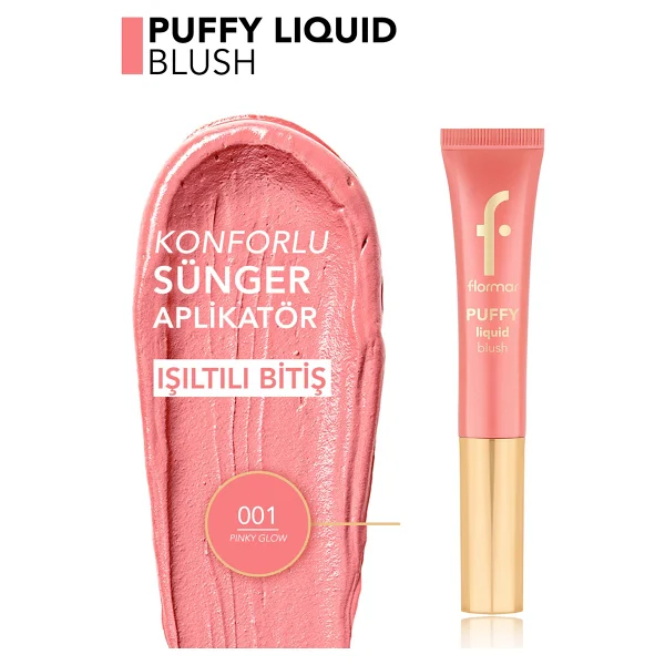 Flormar Puffy Nemlendirici Etkili Parlak Bitişli Likit Allık - Görsel 6