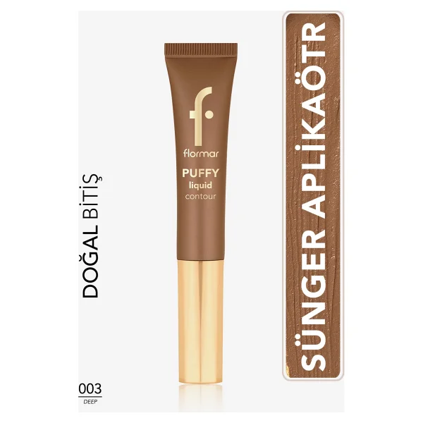 Flormar Puffy Hafif Yapılı & Sünger Aplikatörlü 003 Deep Likit Kontür - Görsel 8