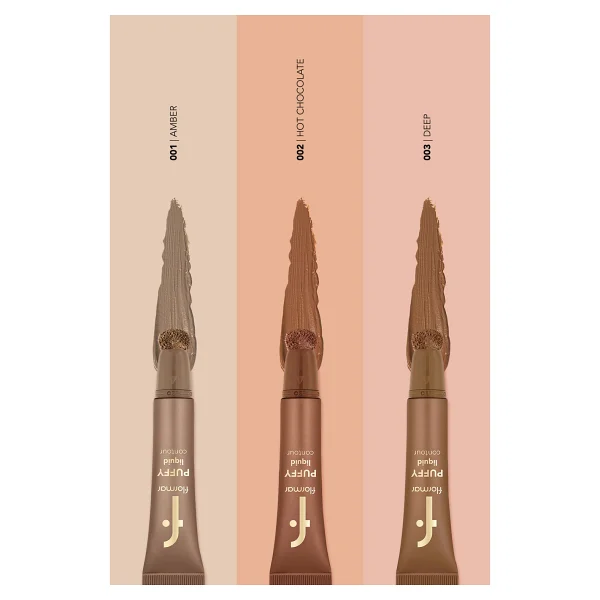 Flormar Puffy Hafif Yapılı & Sünger Aplikatörlü 003 Deep Likit Kontür - Görsel 5