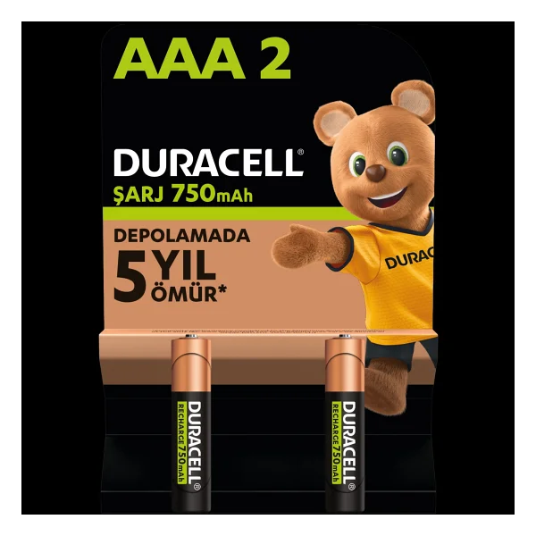 Duracell 750 mAh 4'lü Şarjlı Aaa İnce Kalem Pil - Görsel 9