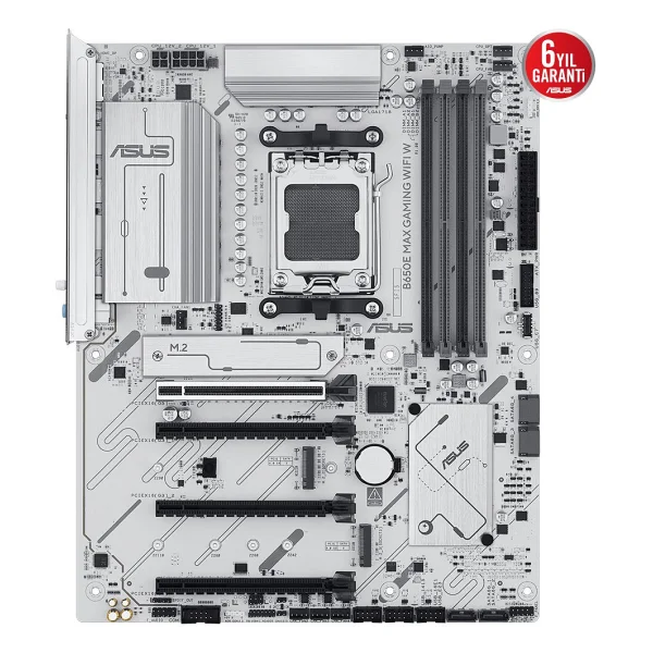 Asus B650e Max Gaming Wi-Fi W AMD Am5 DDR5 Atx Anakart - Görsel 2