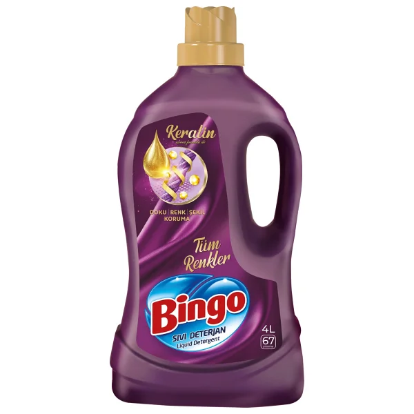 Bingo Onaran Koruma Beyazlar Ve Renkliler İçin Sıvı Deterjan 67 Yıkama 4 Lt - Görsel 9