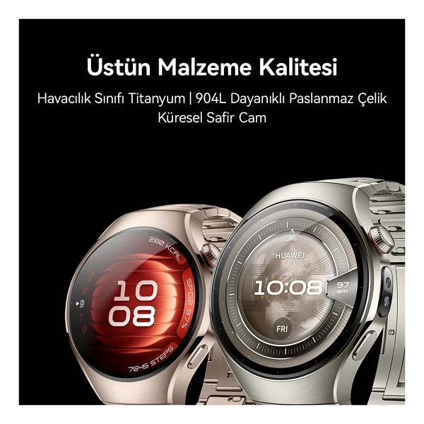 Huawei Watch 5 42mm Amber Titanyum Akıllı Saat - Görsel 9