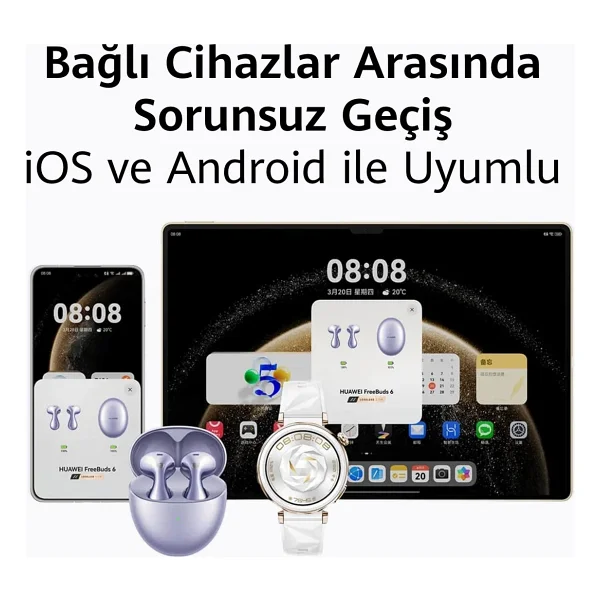 Huawei Freebuds 6 ANC TWS Kulak İçi Bluetooth Kulaklık - Görsel 7