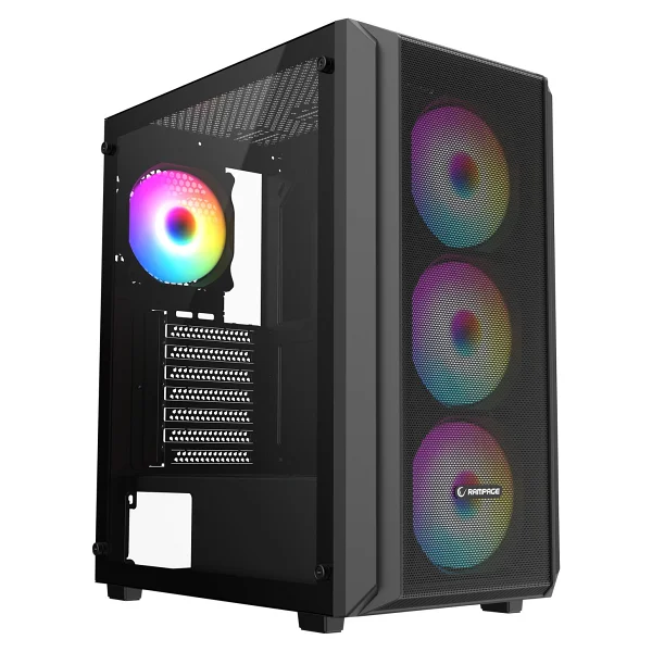 Rampage Beta Mesh Argb Fanlı Siyah 650 W Atx Oyuncu Kasası - Görsel 9