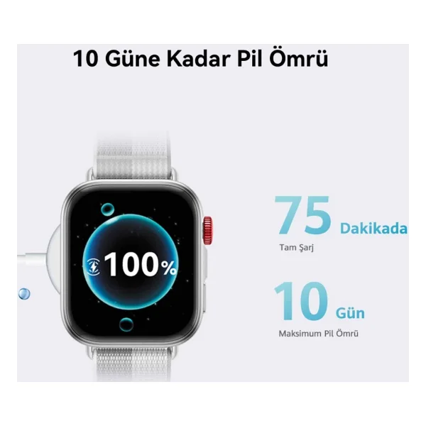 Huawei Watch Fit 4 Mor Kauçuk Kayış Akıllı Saat - Görsel 7