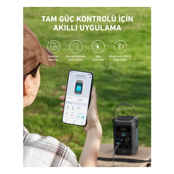 Anker Solix C300x Dc 288 Wh 300 W Taşınabilir Güç Kaynağı - Görsel 8