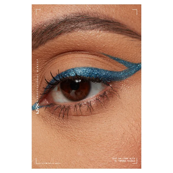 Nyx Professional Makeup Epic Ink Liner Glitz 01 Tapered Twinkle Eyeliner - Görsel 4