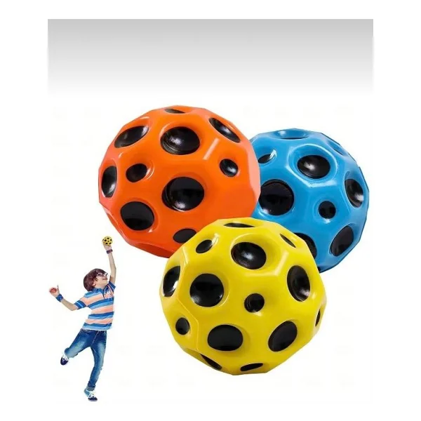 1 Adet Yükseğe Zıplayan Top Moon Ball Galaksi Uzay Ay Topu - Görsel 2