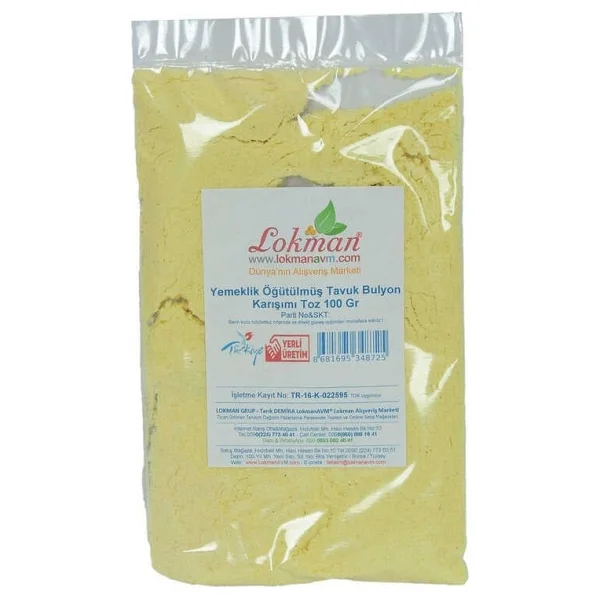 Tavuk Bulyon Toz Yemeklik Öğütülmüş Karışım 100 Gr Paket - Std - Görsel 2