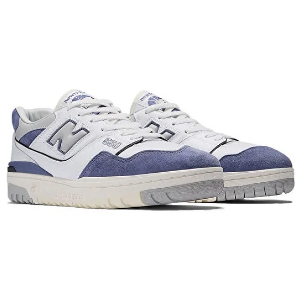 New Balance 550 Bb550bwg Beyaz-Mor Sneaker - Görsel 3