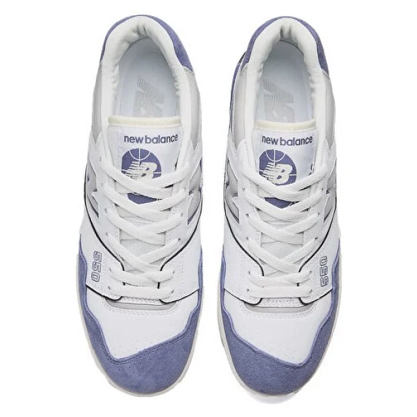 New Balance 550 Bb550bwg Beyaz-Mor Sneaker - Görsel 4