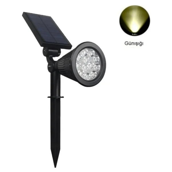 Forlife 18watt Solar Çim / Bahçe Aydınlatma Armatürü - Çok Renkli - Görsel 9
