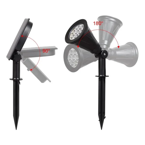 Forlife 18watt Solar Çim / Bahçe Aydınlatma Armatürü - Çok Renkli - Görsel 6