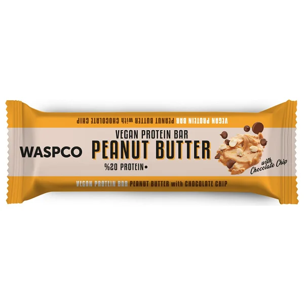Waspco Fıstık Ezmeli Ve Çikolata Parçacıklı 40 Gr 12 Adet Vegan Protein Bar - Görsel 3