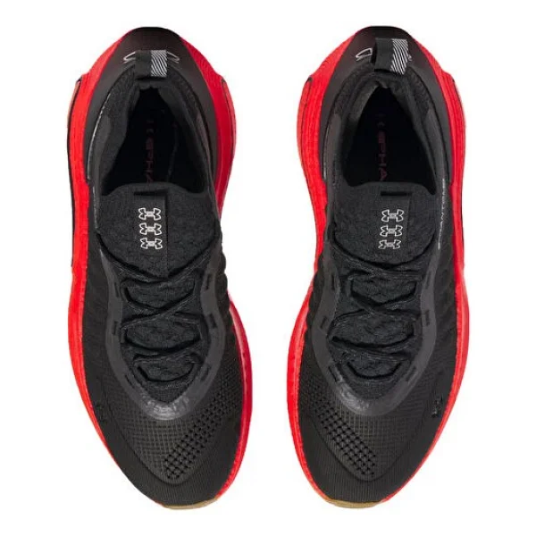 Under Armour Phantom 4 3027593-004 Siyah-Kırmızı Erkek Spor Ayakkabı - Görsel 4