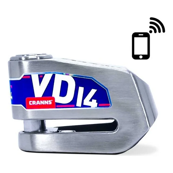 Cranns Vd14 Alarmlı Motosiklet Disk Kilidi Bluetoothlu - Görsel 2