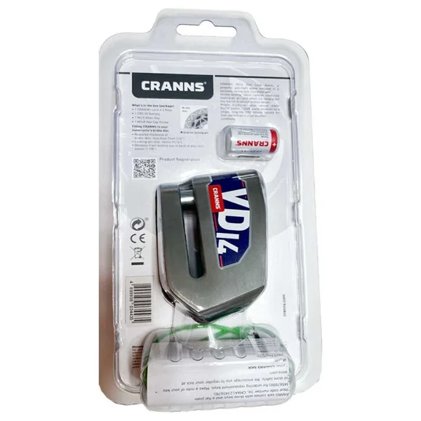 Cranns Vd14 Alarmlı Motosiklet Disk Kilidi Bluetoothlu - Görsel 6