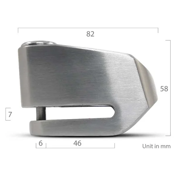 Cranns Vp6 Alarmlı Motosiklet Disk Kilidi Bluetoothlu - Görsel 3