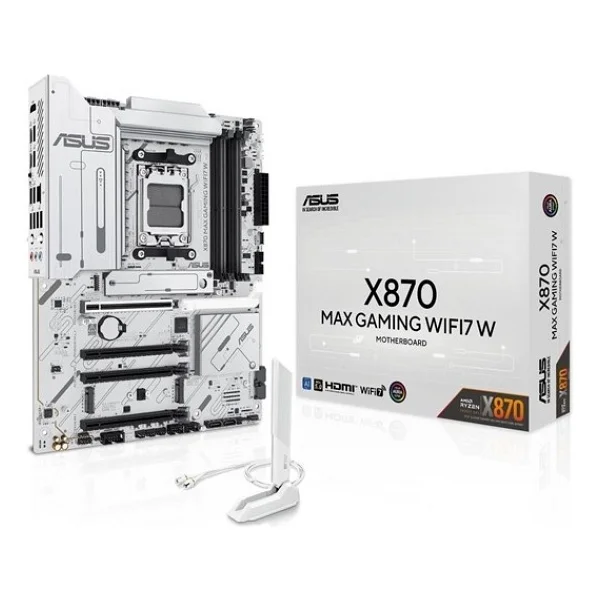 Asus X870 Max Gaming Wıfı7 W AMD Am5 DDR5 Atx Anakart - Görsel 2