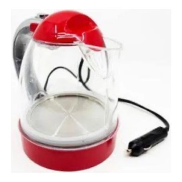 Abnturk 24 Volt 1 Litre Oto Kamyon Tır İçin Su Isıtıcı Kettle Termostatlı Işıklı Araç Kettle - Görsel 3
