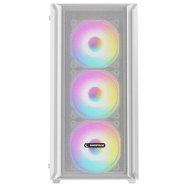 Rampage Beta Mesh ARGB Fanlı Beyaz 650 W ATX Oyuncu Kasası - Görsel 2