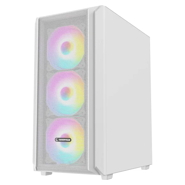 Rampage Beta Mesh ARGB Fanlı Beyaz 650 W ATX Oyuncu Kasası - Görsel 3