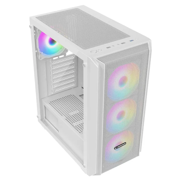 Rampage Beta Mesh ARGB Fanlı Beyaz 650 W ATX Oyuncu Kasası - Görsel 4