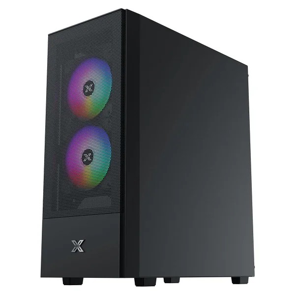 Xigmatek En41655 Hero Iı Aır 3f Mesh Temperli Camlı 3x12cm Sabit Rainbow Atx Mid-T Gaming Oyuncu Kas - Siyah - Görsel 2