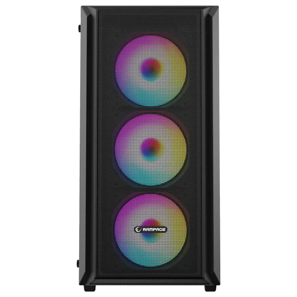 Rampage Beta Mesh Argb Fanlı Siyah 650 W Atx Oyuncu Kasası - Görsel 2