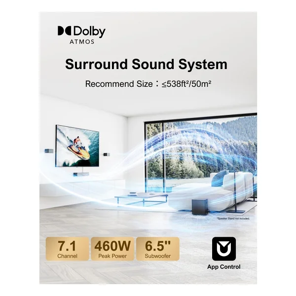 Ultimea Poseidon D80 Ev Sinema Hoparlörü - Görsel 3
